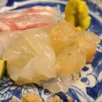 道人 - ⑥伊勢海老(兵庫県淡路島産)
      プリプリとして旨みと甘みが凄いのですが、ほのかに薫りもあり、他では考えられない仕込みの技を感じます
      通常は傷みが早く普通は臭みを出さない手当てが優先されますので