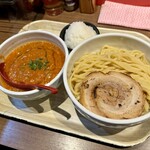 らーめん蓮 - チゲ味噌つけめん 1300円＋大盛 150円