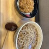 小諸そば - かき揚げ丼セット620円暖かいそば、そば２倍盛り80円