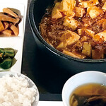 Stone grilled mapo tofu set meal
