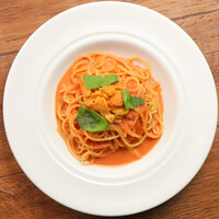 ウニのトマトクリームベース