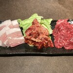 Yakiniku Suteki Bamban - 3点盛り