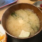 Okadaya - かつ丼に付属の味噌汁