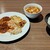 グランブッフェ - 料理写真:デミグラスソースハンバーグ、チーズリゾット、麻婆豆腐、ご飯。
