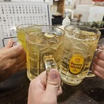 金町製麺 - 乾杯（メガハイボールなど）