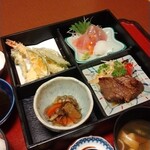 Kompei - 小鉢・焼肉サラダ・刺身・天麩羅