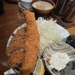 名代とんかつ かつくら - 大海老フライとヒレカツ