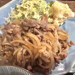 食堂マルシン - 牛バラ焼き定食