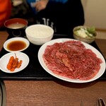 焼肉 おくう - 国産牛はらみランチ　肉特盛