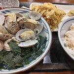 丸亀製麺 - 山盛りあさりうどん￥790