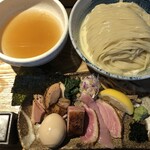 鴨出汁中華蕎麦 麺屋yoshiki - 特製鴨クリーミー塩つけ蕎麦