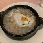 味のレストラン えびすや - 特製にんにくスープ