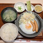 やよい軒 - 目玉焼朝食-白米 ¥480-
