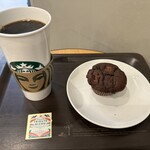 スターバックスコーヒー - ドリップコーヒーホットVenti＋チョコレートの米粉マフィン