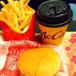 マクドナルド - 料理写真:Wチーズバーガーセット