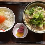Aoi Shokudou - 肉吸い玉子かけごはん定食