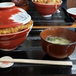 五十番 - カツ丼(味噌汁・お新香付)　750円