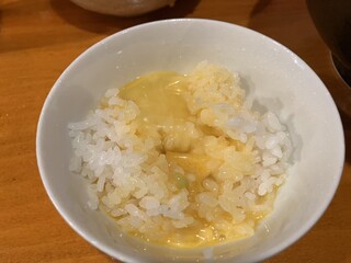 Chuukasoba Hanada - 途中から溶き卵をご飯にIN！
