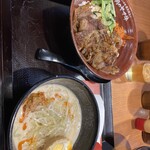 nikunoyamagyuu - 濃厚胡麻ダレ担々麺　牛カルビ丼セット