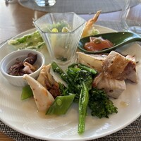スカイグリルブッフェGOCOCU - ホタルイカが美味しかった！菜の花、スナップエンドウ、春野菜がふんだん！