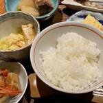 日々魚数寄 東木 - 厚揚げ炊き合わせ  鯵南蛮 羽釜炊きご飯