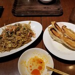 Ginza Tenryuu - 焼きそば到着時。