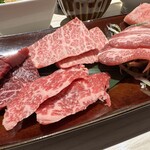 肉の割烹 田村 - 北海道産牛極上5部位焼肉ランチ