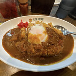 吉象カレー - カツカレー+温泉卵