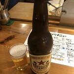 千匹屋 立ち飲み屋 - 瓶ビール大瓶・赤星（500円）