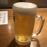 千匹屋 立ち飲み屋 - 生ビール・マルエフ（390円）