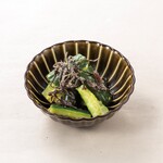 Akita shottsuru-flavored seared cucumber