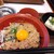 すき家 - 料理写真:鶏そぼろ丼ミニ＋冷や奴