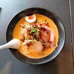 泡とろ 齋藤 - 豆乳泡味噌ラーメン