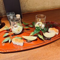 銀平 北新地店 - 付き出し三種