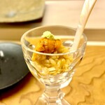 鮨おばな - 名物雲丹パフェ