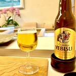 鮨おばな - 二杯目はエビスを