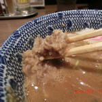 六厘舎 TOKYO 東京ソラマチ店 - 得製つけ麺のほぐしチャーシュー