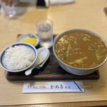 Kameju - カレーうどん 950円、ライス 150円