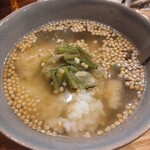 おでん都 - 〆の葉わさびおでん出汁茶漬け