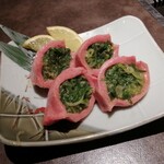 焼肉 うちだ - 厚切りネギ包みタン