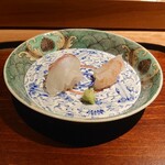 鈴田式 - 左:鯛/兵庫県淡路､右:牡丹海老/北海道