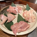 石焼地鳥 石庵 - セセリ＆ソリレス＆モモ＆三角(ぽんじり)