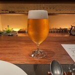 カモシヤ クスモト - サッポロビールで乾杯♪