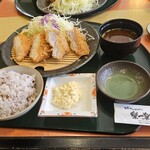 楽一楽座 - ヒレ エビカツランチ