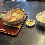 伊賀大正庵 - 味噌煮込みうどん ライス大