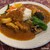 八まめ - 料理写真:キーマと豚バラカレーのあいがけ合い