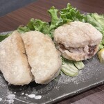 個室居酒屋 さつま武蔵 - 蓮根のはさみ揚げ