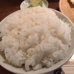 Tonkatsu Katsusei - 宮城米純ササニシキ。モチッと美味しいです。