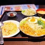福田 大衆酒場 - ランチ 汁無しまぜ麺