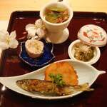 日本料理 つるま - 前菜の盛り合わせ